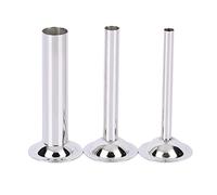 Yagosodee Lot de 3 tubes de remplissage de saucisses en acier inoxydable pour hachoir à viande manuel ou électrique de taille 8