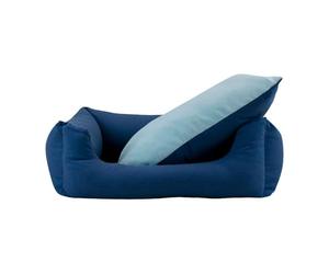 YAGU CUNA OXFORD AZUL-CELESTE (T-3 75 x 64 x 27 CM)