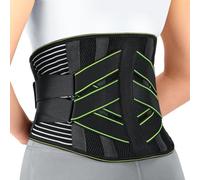 YAHA Ceinture Lombaire Femme Homme pour Soulagement des Mal au Dos, Perméable à I'air Ceinture Dorsale avec 7 Bâtons Métalliques et Coussion Dos pour Maintien du Dos, Sciatique, Hernie Discale - L