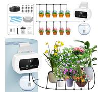 YAHAMOO Système Arrosage Automatique Interieur des Plantes, 300 Modes Arrosage Automatique Système d'irrigation Goutte à Goutte pour Plantes d'intérieur, de Jardin et de Balcon, pour 10 Plantes en Pot