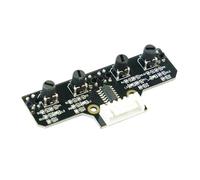 Yahboom 4 canaux Infrared Tracking Sensor Module (XH2.54-6Pin interface) Tracking Black White Recognition Obstacle Avoidance Line DIY Connection Robot