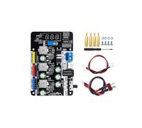 Yahboom Adjustable Step-Down Voltage Regulator Module with Digital Display,5V/3.3V Regulated Output,1.2V-24V Adjustable Voltage Output, for Motors and Development Boards (Module + T-Plug Cable)