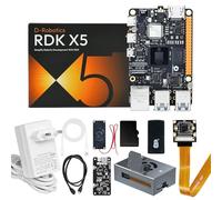Yahboom AI Large Language Model 10 Tops Development Board Kit, RDK X5 Development Board with Aluminum Alloy Housing, MIPI HD Camera, Suitable for AI Visual Recognition (8GB, AI Large Model Kit)