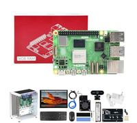 Yahboom AI Robot Developer Kit 16GB,HD 10.1inch Display,Mini Chassis,27W PD Power Adapter,Heat Sink,Wireless Keyboard,USB Camera Supports ROS2 System Provides ROS2 (16GB-Ultimate Kit)