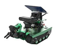 Yahboom AI Robotic Kit with Jetson Nano Radar ROS2 Smart Tank Car Robot Arm Kit for Adults Autonomous Navigation, 7-inch Touch Screen & Depth Camera Optional for Teens Adults（with Nano 4GB SUB Ver.V）