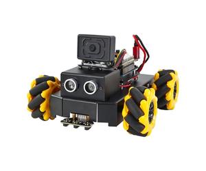 Yahboom AI Smart Robot Kit Compatible avec IDE Electronic Building Kit for UNO R3, Ultrasonic Sensor, Bluetooth Module, Camera Module, STEM Kids Car Robot