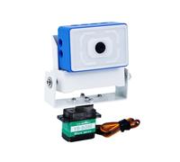 Yahboom Carte CAM ESP32 pour Arduino UNO R3, Microbit V2, WiFi sans fil, vidéo et transmission d'images, avec étui, support fixe, contrôleur servo x 2, kit robot Python C DIY (ESP32 Cam+servo)