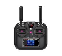 Yahboom Émetteur et récepteur RC 2,4 GHz 10 canaux FHSS et récepteur 10 canaux avec boîte pour Drone FPV, Avion RC, Bateau, contrôle de Distance de 300 à 800 m (2.4G RC Handle with SBUS)