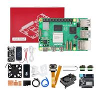 Yahboom for Raspberry Pi 5 4GB Kit with AI Voice Module, 27W 5.1V5A USB-C Power Supply,IMX219 Camera,Active Cooler,OpenClaw Extension Package（4GB-OpenClaw Ext Kit）