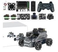 Yahboom Jetson Nano B01 ROS2 Robot 360° Omnidirectional Wheels,Large AI Model,Slam Navigation,for Mechanical Engineers/Electronic Engineering Competitions(M1 Standard with Nano 4GB)