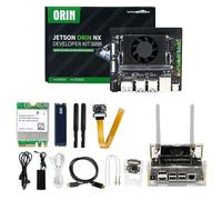 Yahboom Jetson Orin NX 8GB Development Kit 117 Tops WiFi 256GB SSD Ubuntu 22.04 System AI Smart Robot Kit Heat Dissipation Suitable for Electronic Projects, Programmierung (Orin NX 8GB Cam ADV Kit)