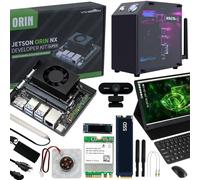 Yahboom Jetson Orin NX 8GB Super AI-Roboter ultraklarem 15,6-Zoll-Touchscreen + Jetson Case + USB Camera + Kabelloser Tastatur und Maus, 117 Tops (Orin NX 8GB ULT Kit)