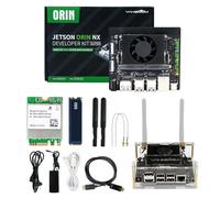 Yahboom Jetson Orin NX Development Kit Wifi 128 Go SSD Ubuntu 20.04 Système AI Smart Robot Kit Heat Dissipation Suitable for Electronic Projects, Programming (Orin NX 8GB Basic Kit)