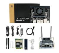 Yahboom Kit de développement Jetson Orin Nano Super 8 Go RAM 67 TOPS 256 Go SSD Ubuntu 22.04 Système AI Robot Kit (Orin Nano 8 Go Off Basic Kit)