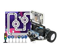 Yahboom Microbit Graphical Program Robot Makecode STEM Education AI Visual Recognition Robot Suitable for Teenagers and Electronic Competitions (Expansion Kit with V2)