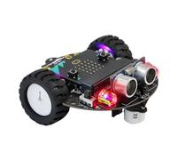 Yahboom Microbit V2 Robotics Kit DIY Car Science Learning STEM Project, Programmable Graphical Programming Maker Code(with Microbit)