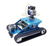 Yahboom Raspberry Pi Robotique avec Caméra Programmable AI Électronique DIY Réservoir Robot Kit pour Adolescents Adultes Compatible Pi 4 B Modèle 3B+(Without Raspberry Pi)
