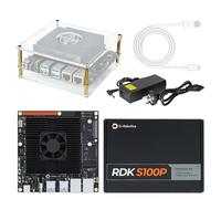Yahboom RDK S100P 80TOPS AI Computing Power,with 64GB Emmc | Acrylic Case, Type-C Cable,for Mechanical Engineers Developing Electronic Project(RDK S100P Developer Kit)