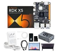 Yahboom RDK X5 4GB Development Board Kit, 10 Tops, with Aluminum Alloy Heat Dissipation Shell, 7-inch Touch Screen, 64G TF Card, Local Deployment of Large Language Model (4GB, 7-inch Screen Kit)