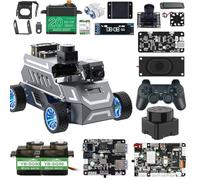 Yahboom ROS2 Robot Car Ackerman Steering Chassis,AI Visual Recognition Embodied Intelligence AI for Jetson Nano B01 4GB,User Manual Included(A1-STA-Without-Nano)