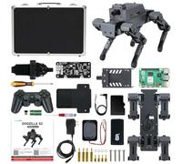 Yahboom ROS2 Robot Dog with RPi 5 AI Model Voice Embodied Intelligence OpenCV Programmable Bionic Quadruped AI Robotic Dog,for Educational Python Programming (DOGZILLA S1 with Pi 5-4G with AlumBox)