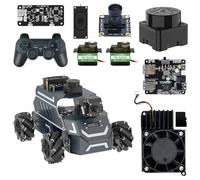 Yahboom ROS2 Smart Car,Raspberry Pi5-8GB Rosmaster M1 Multimodal AI Vision Large Model, Slam Navigation Programming, Mecanum Wheels Robot(M1 Standard Without Pi5-8GB)