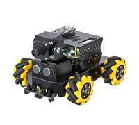 Yahboom RPi 5 ROS2 Robot Car 360°Movement, AI Vision & Tracking, Integrated Multimodal Large AI Model OpenRouter, AI Voice Interaction (Raspbot-V2 Ver Sup with RPi5-8GB)