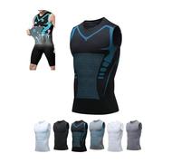 Yahbrra Gilet Amincissant Vitalvest, Gilet Amincissant, Nouvelle Version 2024, Gilet Façonnant Ionique pour Hommes(Black2,XXL)