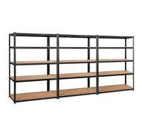 Yaheetech 3 x Etagère/Rayonnage de Rangement pour Garage/Atelier/Chambre Charge Lourde 180 x 120 x 60 cm Résistant Capacité 875 kg