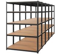 Yaheetech 5 x Etagère/Rayonnage de Rangement pour Garage/Atelier/Chambre Charge Lourde 180 x 120 x 60 cm Résistant Capacité 875 kg