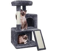 Yaheetech Arbre à Chat 91 cm pour Gros Chat 12KG Gris Foncé