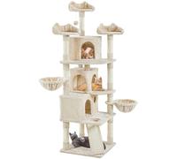 Yaheetech Arbre à Chat Géant 194 cm Multiniveau Beige