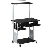 Yaheetech bureau petite table d'ordinateur simple bureau moderne table de travail style industriel bois et métal