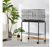 Yaheetech Cage Oiseau Cage d'Elevage avec Support Détachable Cage pour Perruches Pinsons Cockatiels Conures Inséparables Canaris