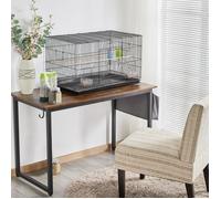Yaheetech Cage Oiseau Cage d'elevage Cage pour Perruches Pinsons Cockatiels Conures Inséparables Canaris Perroquets Noir