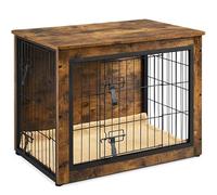 Yaheetech Cage pour Chien Intérieur Cage pour Animaux Maison pour Chien Niche en Bois pour Animaux de Compagnie 80.5×55.5×64 cm