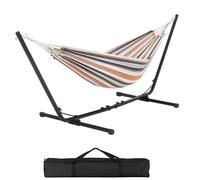Yaheetech Hamac sur Pied avec Support Charge 200 kg, Longeur Réglable 310-320-330cm Pour 1-2 Personnes, Hamac avec Sac de Transport
