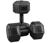 Yaheetech Lot de 2 Haltères Hexagonales Courts 2x4kg /6kg ou 8kg Kit Dumbbell de Cross Training et de Musculation Fitness Salle de Sport pour Homme et Femme Noir 2 * 8kg