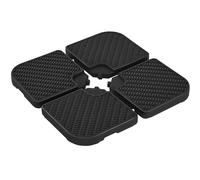 Yaheetech Lot de 4 Dalles Carrées de Lestage pour Parasol 50 × 50 × 7,5 cm