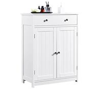 Yaheetech Meuble Salle de Bains avec Grand Tiroir 60x30x80cm Blanc