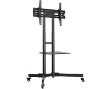 Yaheetech Meuble Support TV sur Pied Chariot Mobile Affichage Télévision LCD LED Universel 32 à 75 Pouce avec Système de Gestion des Câbles