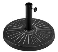 Yaheetech Pied de Parasol 12 kg Lestage pour Parasols en Résine et Fer pour Terrasse, Piscine, Patio, Jardin, Restaurant Φ46×33 cm Noir