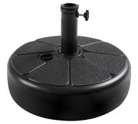 Yaheetech Pied de Parasol à Remplir d'eau 22 L ou du Sable 36 KG Base de Parasol pour Mâts de Parasol de 38/48 mm Socle de Parasol pour Extérieur Jardin Terrasse Balcon