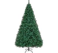 Yaheetech Sapin de Noël Artificiel 213 cm, Montage Rapide à Charnières | Arbre de Noël 1446 Branches en PVC avec Support Pliable en Métal, Pieds en Caoutchouc Antidérapants pour Maison, Bureau
