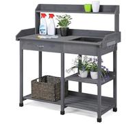 Yaheetech Table de Rempotage avec Lavabo, Tiroirs Amovibles