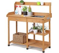 Yaheetech Table de Rempotage avec Lavabo, Tiroirs Amovibles