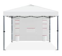 Yaheetech Tonnelle de Jardin Pliante 2,5x2,5 Imperméable avec Parois Latérale, Poches pour Rangement et Sacs de Sable, Blanc