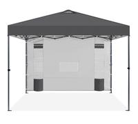 Yaheetech Tonnelle de Jardin Pliante 2,5x2,5 Imperméable avec Parois Latérale, Poches pour Rangement et Sacs de Sable, Gris Foncé