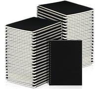Yahenda Lot de 54 carnets à spirales lignés de 21,6 x 14,9 cm - En vrac A5 - Papier épais - Pour le bureau, les affaires et les fournitures scolaires (noir, 54 pièces)