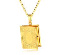 YAHOYA 1 pièce de Cadre Photo Islamique Allah Coran Collier Pendentif Homme et Femme Peut être placé Photo Mode Bijoux Religieux Cadeau